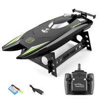 2020 Hot Sale [ready stock] 【SELL COD】 2.4G Radio RC Boats 25KM/H High Speed RC Racing radio control kitchen product remote battery Boat 7.4V Capacity Battery Remote Control Boats Dual Motor