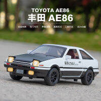 Ae86 Alloy Car Model Ornaments Simulation Sound And Light Warrior Boy Children Toy Car Crane Machine Gift