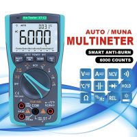 Xin Tester LCD Display True RMS Multimeter Digital 6000 counts Analog AC DC Voltmeter Amp Ohm Multimetro Auto Range NCV Tester Electrical Trade Tools