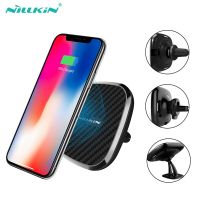 NILLKIN 360 Rotation Car Wireless Charger For Samsung Galaxy S10 S9 S8 S7 Plus 10W Wireless Magnetic Vehicle Qi Fast Chargers Car Chargers