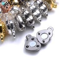 【CW】 5Pcs Shaped Connected Clasps Beads Charms Pendant Couple Magnetic Buckle for Jewelry Necklace 18x10mm