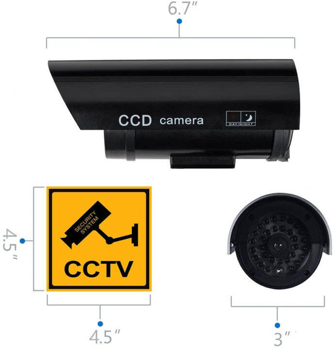 dummy-กล้องปลอมความปลอดภัยกล้อง-wifi-กันน้ำกลางแจ้งในร่ม-bullet-ไฟ-led-กล้องวงจรปิดการเฝ้าระวังวิดีโอ-camera