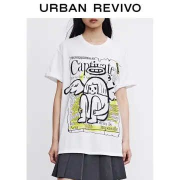 Buy URBAN REVIVO Letter Button Up Shirt 2024 Online