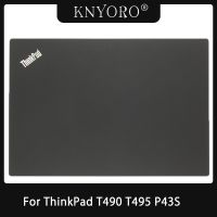 Newprodectscoming NEW For Lenovo ThinkPad T490 T495 P43S Laptop LCD Back Cover Top Case/Hinges/Palmrest Cover/Bottom Case Black Shell Replacement