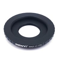 M42-C-FX Dual- Mount Adapter Ring Metal for M42 Lens / C-Mount Lens To X-Mount Camera Accessory