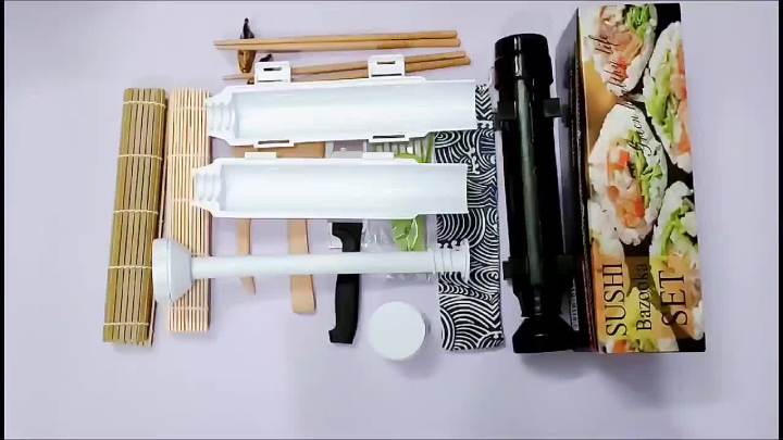 1/2pcs Sushi Maker Roller Rice Mold Bazooka Vegetable Meat Rolling Tool DIY  Sushi Making Machine