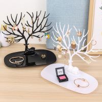 Jewelry Display Stand Tray Deer Tree Storage Racks Earrings Necklaces Rings Jewelry Box Desktop Organizer Holder Make Up Decorat