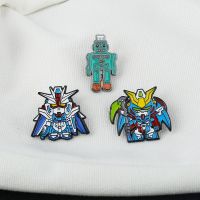 【CC】 Cartoon electric meter robot series alloy brooch boy student bag pendant badge