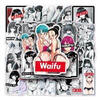 Waifu อะนิเมะสาว Hentai สติ๊กเกอร์แพ็คสีดำสีขาวแล็ปท็อปรถยนต์คอมพิวเตอร์กีตาร์สเก็ตบอร์ดสติกเกอร์กระเป๋า50ชิ้นสำหรับ