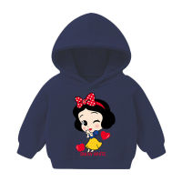 เสื้อกันหนาวเด็กผู้หญิง Snow White การ์ตูน 3-8 ปี เสื้อฮู้ดแขนยาวเด็ก