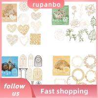 RUPANBO039392692 40 Pcs สไตล์4 วินเทจ ดอกไม้และดอกไม้ กระดาษสำหรับตกแต่ง กระดาษลูกไม้ปัก สำหรับประดับตกแต่งสมุดวางแผน กรอบหน้าต่างหน้าต่าง กระดาษตัดสมุดภาพ ชุดอุปกรณ์ทำขนม