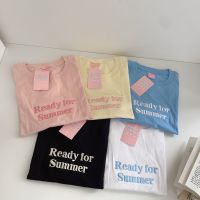 เสื้อยืดโอเวอร์ไซด์ ผ้าคอตตอน งานปัก ready for summer