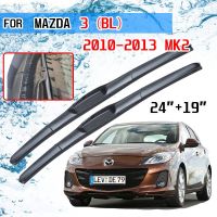 อุปกรณ์เสริมสำหรับ Mazda 3 Mazda3 BL 2010 2011 2012 2013 MK2รถกระจกหน้าใบที่ปัดน้ำฝนแปรงตัด U Type J Hook