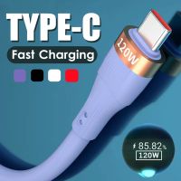 [KOLT Digital] 120W Fast Charging Type C Cable For Samsung S22 Liquid Silicone USB C Quick Charge Data Line For Huawei Xiaomi Charger Wire Cord