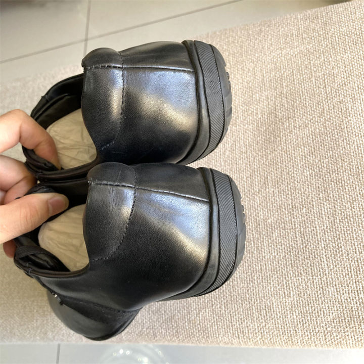 top-รองเท้าสนีกเกอร์ผู้ชาย-geox-ออเดอร์ส่งออกต้นฉบับรองเท้าหนังลำลองผู้ชายแบบใหม่ฤดูใบไม้ผลิปี2023รองเท้าหนังแท้สีดำแฟชั่น