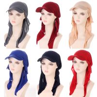 Womens Hats Muslim Multicolor Hijab Baseball Cap Classic Turban Hat Fashion Headscarf Sun Hats Soft Scarf Caps Free Shupping