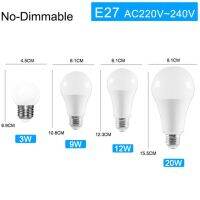 【✱2023 HOT✱】 dongdangx59 หลอดไฟ Greeneye E14 E27 3W 7W 9W 12W 16W 20W ไฟ Led Ac 220V 2835 Smd วัตต์จริง Lumiere Lampadina โคมไฟ Led อลูมิเนียม