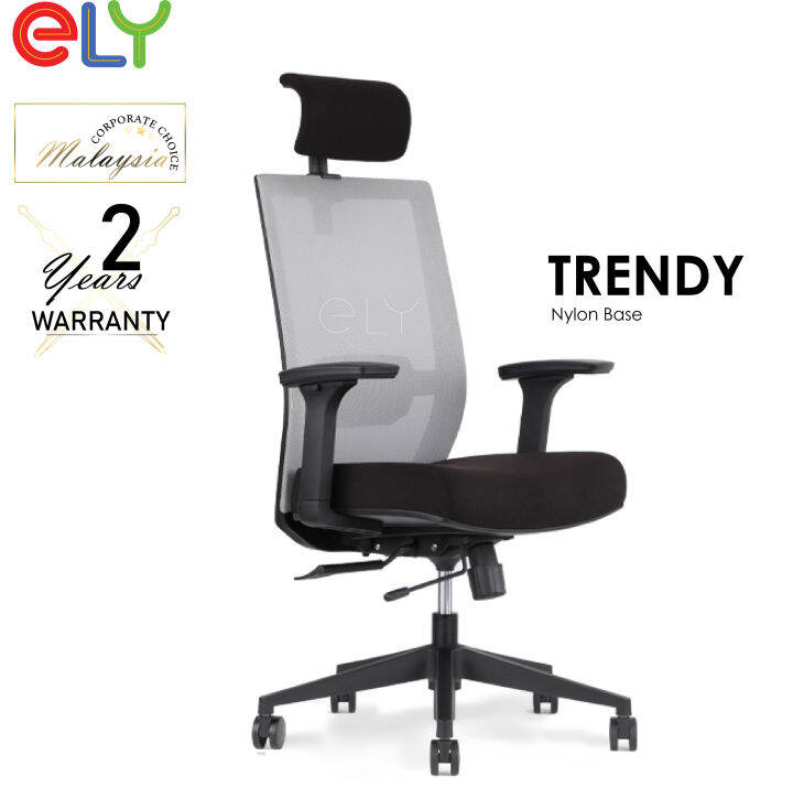 ELY Trendy Mesh Chair Nylon Base / Office chair / Ergonomic Chair