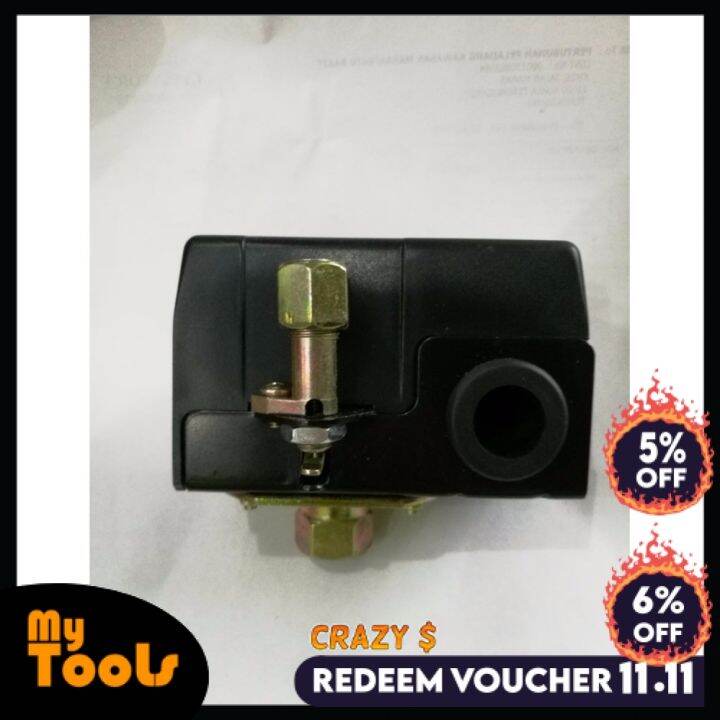 Air Compressor Automatic Pressure Switch 8Bar 1Way 1/4 Lazada