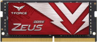 TEAMGROUP T-Force Zeus DDR4 SODIMM 32GB 3200MHz (PC4-25600) 260 Pin CL16 Laptop Memory Module Ram - TTZD432G3200HC16F-S01 32GB (32GBx1) - 3200MHz C16 Red - Single Channel