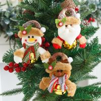 2022 Navidad Plush Elk Santa Claus Pendant Xmas Tree Decor Santa Claus Hanging Ornaments Christmas Decorations For Home