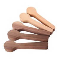 THLCF8 5 Pcs Wood Carving Spoon Blank Beech and Walnut Wood Unfinished Wooden Craft Whittling Kit for Whittler Starter