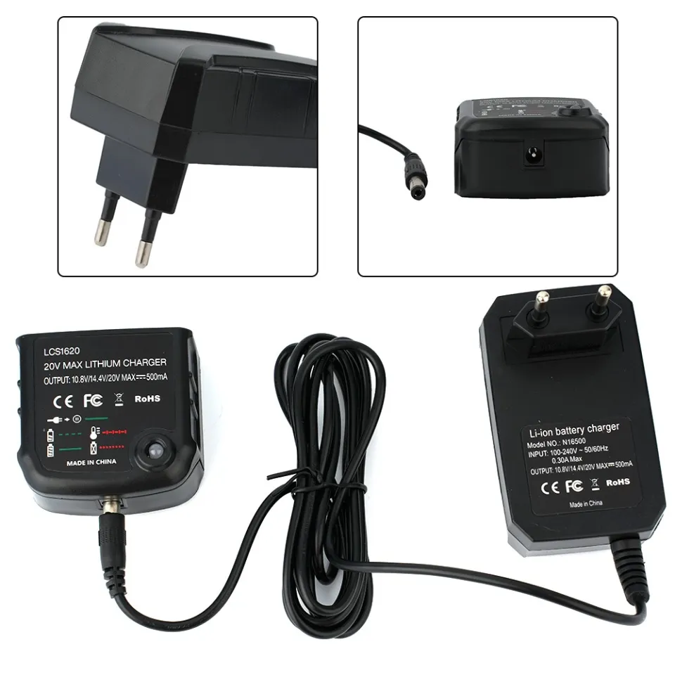 20V Lithium Battery Charger Max Output 500mA For Black and Decker Battery  LBX20 LBXR20 LB20 