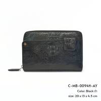 Prang Crocodile Leather Men Clutch Bag กระเป๋าถือผู้ชาย คลัทช์ผู้ชาย หนังจระเข้ C-MB-0094H-AY