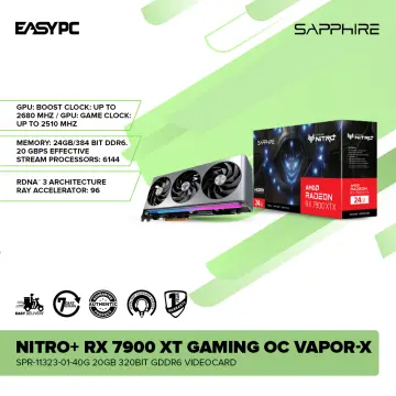 Sapphire 11323-01-40G Nitro+ AMD Radeon RX 7900 XT Vapor-X Gaming Graphics  Card with 20GB GDDR6, AMD RDNA 3
