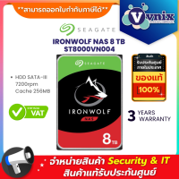 ST8000VN004 SEAGATE IRONWOLF 8TB NAS HDD 7200RPM CACHE 256MB SATA 3YR By Vnix Group