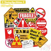 ❉ Warning Sign สติ๊กเกอร์ 50Pcs/Set Fashion Mixed Luggage Laptop Skateboard Doodle Decals