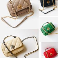 2023 tory burchˉSummer New Lingge Chain Handbag Fashion Genuine Leather Square Fat Man One Shoulder Crossbody Womens Bag