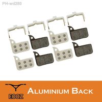 EOOZ 4 Pairs Lightweight Bicycle Semi-metallic Disc Brake Pads Aluminum Back For SRAM HRD Red 22 B1 Force 22 CX1 Rival 22