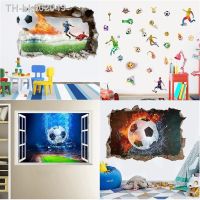 ☊◑卍 Creative Football PVC Wall Sticker Soccer Personalized Name Wall Decals For Kids Boys Room Mural Bedroom Decor Poster Art