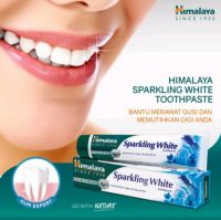 Himalaya Sparkling White Toothpaste 100g ยาสีฟันสมุนไพรสูตรฟันขาวอย่างเป็นธรรมชาติ โดยปราศจากสารเคมีฟอกขาว?มีเก็บเงินปลายทาง