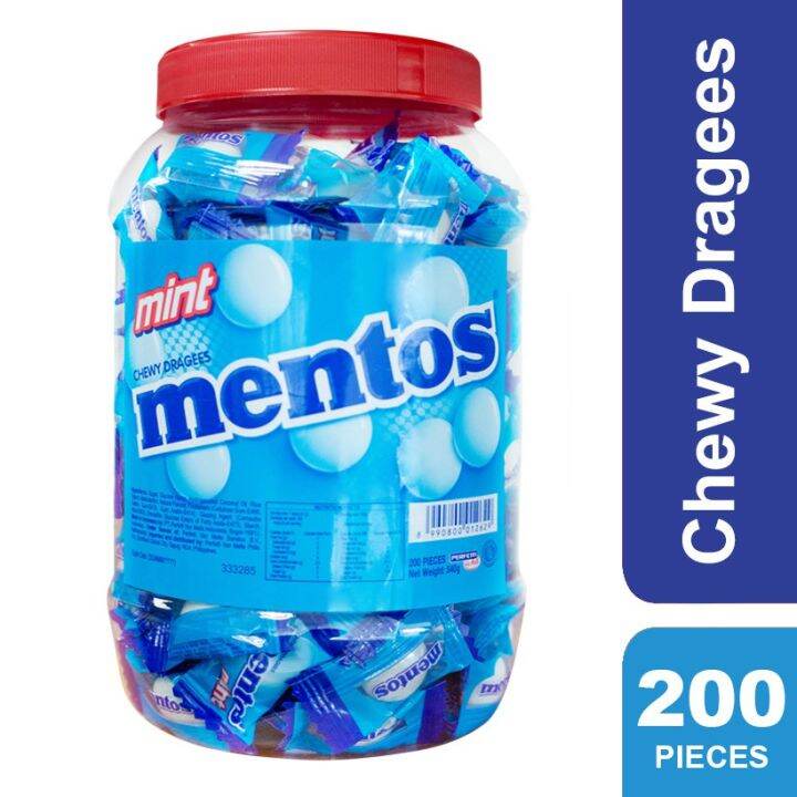 ♝Mentos Mint 200s 1 jar Lazada PH