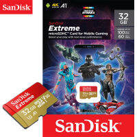 SanDisk Extreme microSD Card Gaming U3 32GB R/W 100/60MB/s (SDSQXAF-032G-GN6GN) โทรศัพท์ มือถือ แท็บเล็ต Mobile Android คอมพิวเตอร์ กล้องถ่ายภาพ กล้องแอคชั่น Action Camera