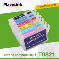 Plavetink ตลับหมึกเครื่องพิมพ์แบบรีฟิลล์ T0821 T0822 T0823 T0826 T0825 T0824สำหรับ Epson Stylus R270 R390เครื่องพิมพ์ Rx590