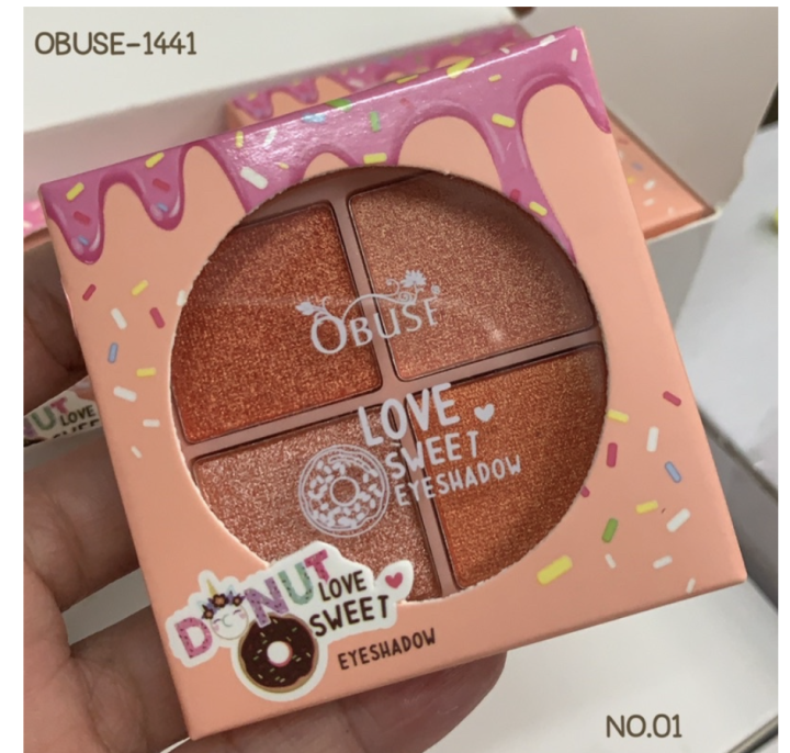 obuse-donut-love-sweet-eyeshadow-ob-1441-ของแท้-พร้อมส่ง