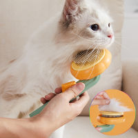 Cat Comb Dog Hair Removal Selfcleaning Flea Comb For Cats Dog Grooming Combs Clean Brush Cat Hair Remover Brush Supplies