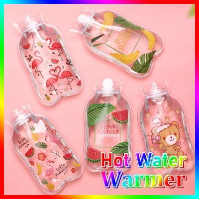 Cute Transparent Hot Water Bottle Warm Belly Treasure Cartoon Hand Warmer Filled Mini Explosion proof Portable Hot Water Bags