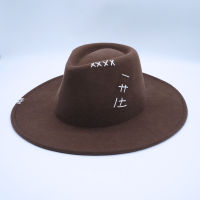 100 ขนสัตว์หมวกปานามาสำหรับผู้หญิงสีกาแฟ Teardrop Felt Fedora หมวกฤดูหนาว Hand เย็บ Crushable Travel หมวกกันน้ำ