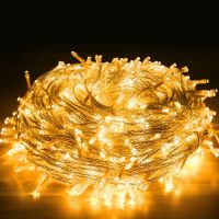 20 50M Christmas tree Street garland lighting Outdoor Waterproof fairy String Lights wedding New year holiday home decorations