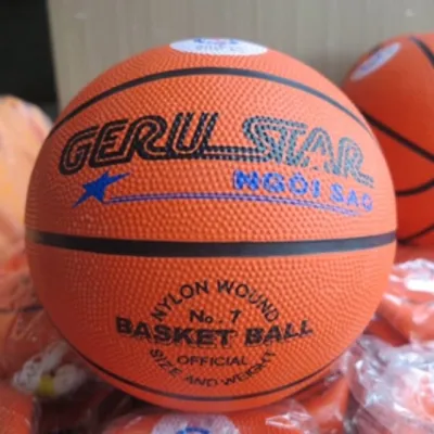 Combo khung bóng rổ 30cm kèm bóng rổ số 5 ( tặng kèm lưới và kim bơm)