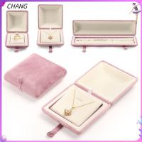 CHANG เคสของขวัญที่สวยงามสแนปที่เก็บแหวนกล่องเก็บเครื่องประดับกล่องกล่องแสดงที่ทนทาน