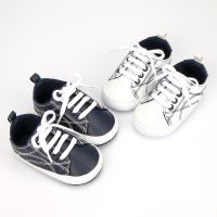 KIDSUN 2021 New Baby Shoes Infant Sneakers PU Cotton Sole Soft Non-slip Solid Color Toddler First Walk Newborn Girl Boy Unisex