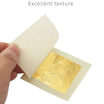 20PCS 24K Gold Leaf Edible Gold Foil Sheets for Food Cake Decoration Arts  Paper