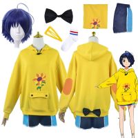 Anime WONDER EGG PRIORITY Cosplay Ohto Ai Hoodies Woman Girl Sweatshirt Sport Pullover Costumes Clothing Cosplay Wig Halloween