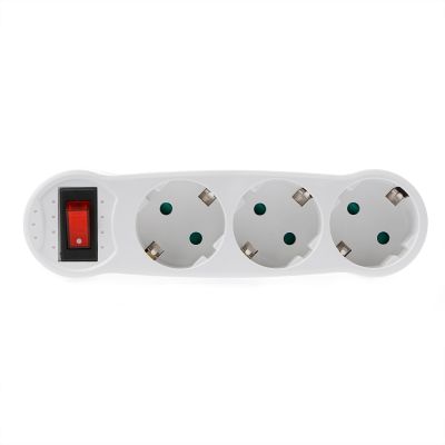 ✒﹍♙ New 16A European Type Conversion Plug 1 TO 3 Way EU Standard Power Adapter Socket EU standard Support