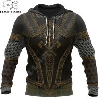 3D All Over Printed Chainmail Knight Armor Hoodie Harajuku Fashion Hooded Sweatshirt Unisex Casual Jacket Cosplay hoodies QS-002